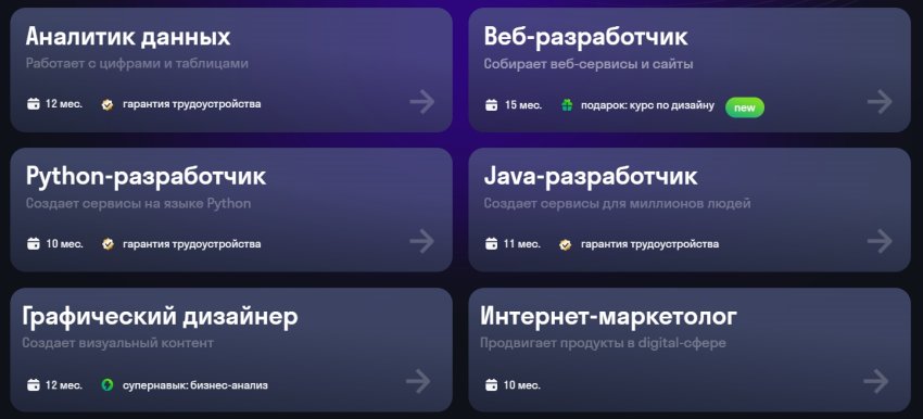 Обучение IT-профессиям с нуля с гарантией новой работы